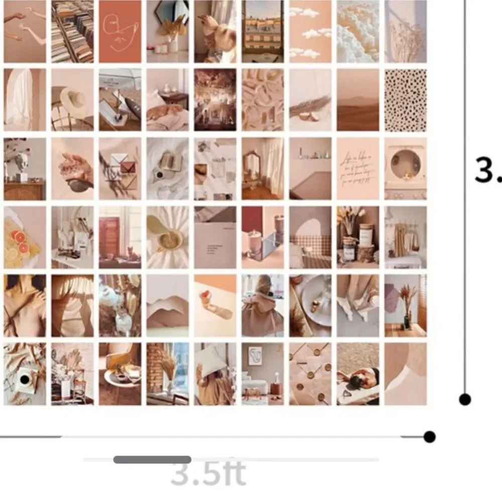 50 Pcs Aesthetic Pictures Wall Collage Kit 4x6